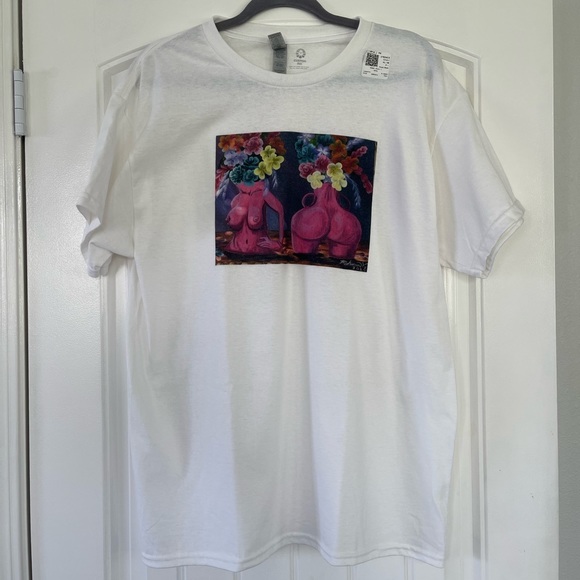 Limited edition art print Goddess flower vases t-shirt - Picture 10 of 15